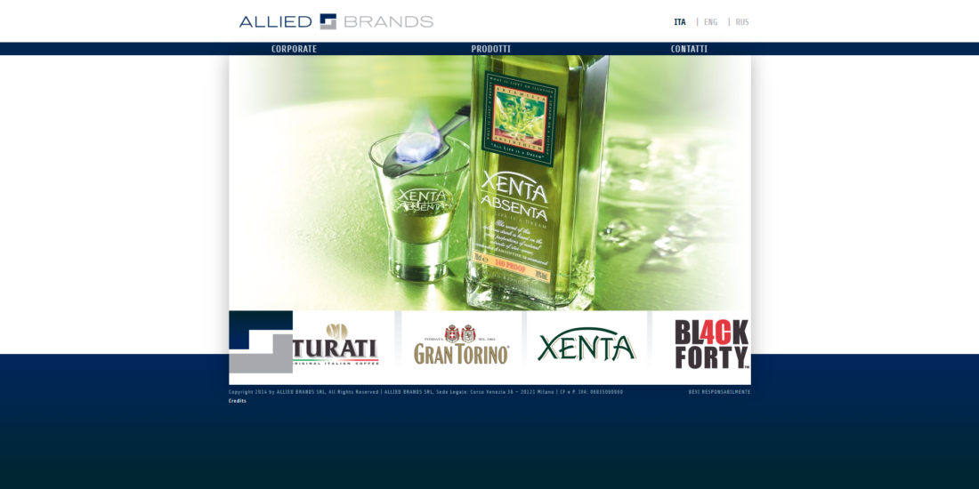 Allied brands Web site